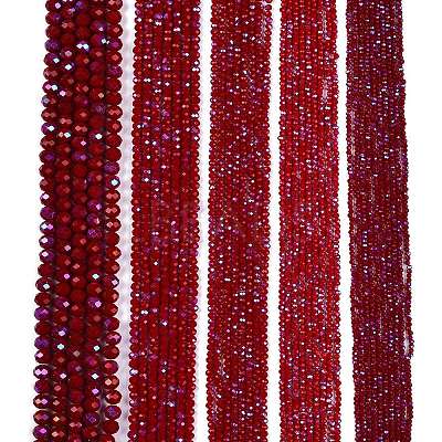 Electroplate Opaque Solid Color Glass Beads Strands EGLA-A044-P4mm-L02-1