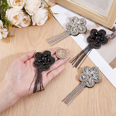 4Pcs 2 Colors Flower Epaulettes DIY-HY0003-59-1