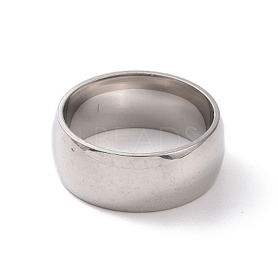 Non-Tarnish 201 Stainless Steel Plain Band Ring for Women RJEW-I089-42P-1