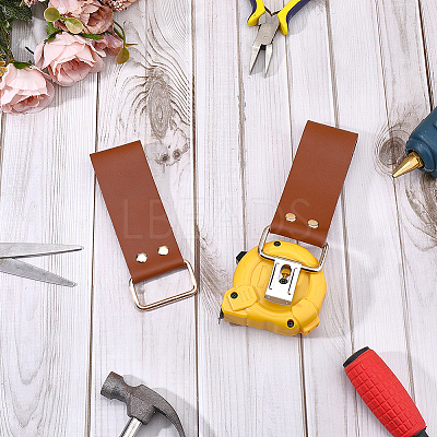 2Pcs Leather Tape Measure Holder for Belt TOOL-CL0001-03C-1