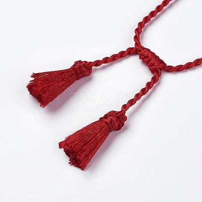 Polyester DIY Braided Bracelet Making MAK-K018-A09-1