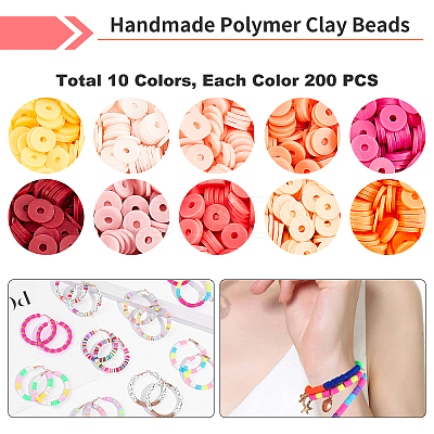 Handmade Polymer Clay Beads CLAY-PH0001-31E-03-1