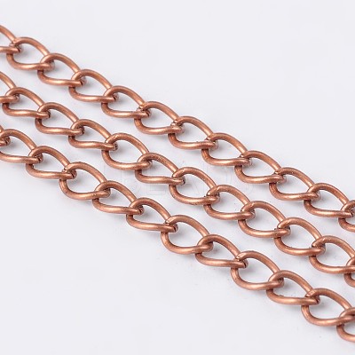 Brass Twisted Chains CHC-Q001-5x4mm-R-1