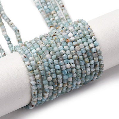 Natural Larimar Beads Strands G-F803-C01-01-1