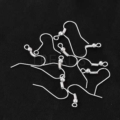 Earring Jewelry Findings Iron Silver Color Plated Earring Hooks X-E135-S-1
