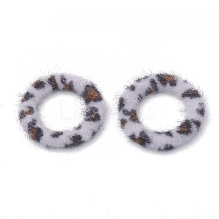 Faux Mink Fur Covered Linking Rings WOVE-N009-02J-1