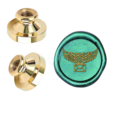Wax Seal Brass Stamp Head AJEW-WH0209-632-1