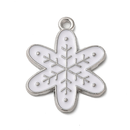 Winter Theme Alloy Enamel Pendants ENAM-M002-05T-P-1