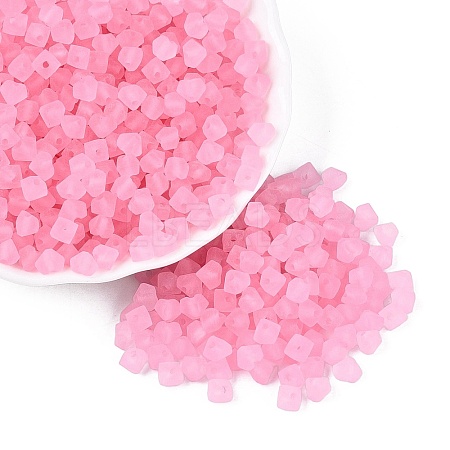 FGB Frosted Transparent Glass Seed Beads SEED-N013-03A-05-1
