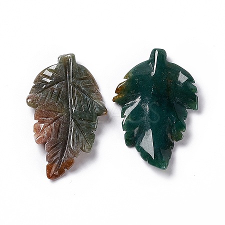 Natural Indian Agate Pendants G-I336-01-20-1