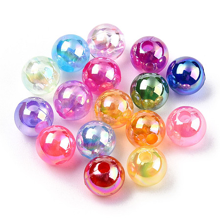 Transparent Acrylic Beads MACR-T046-01E-1