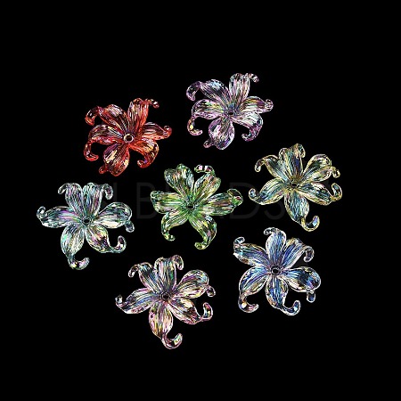 Transparent Acrylic Beads X-MACR-K358-06A-1
