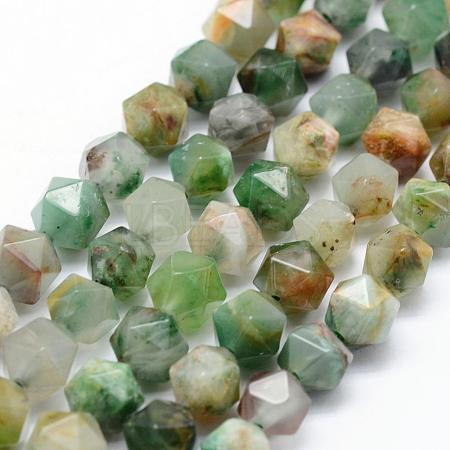Natural Chrysoprase Beads Strands G-F523-34-6mm-1