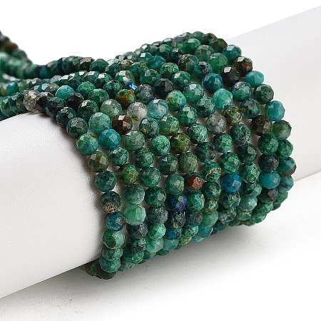Natural Chrysocolla Beads Strands X-G-P514-A03-02-01-1