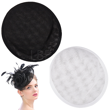 2Pcs 2 Colors Imitation Hemp Hat Embryo DIY-GF0009-72-1