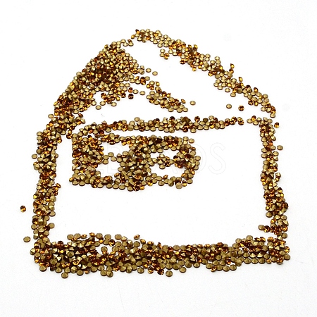 Glass Rhinestone Cabochons RGLA-WH0005-02B-1