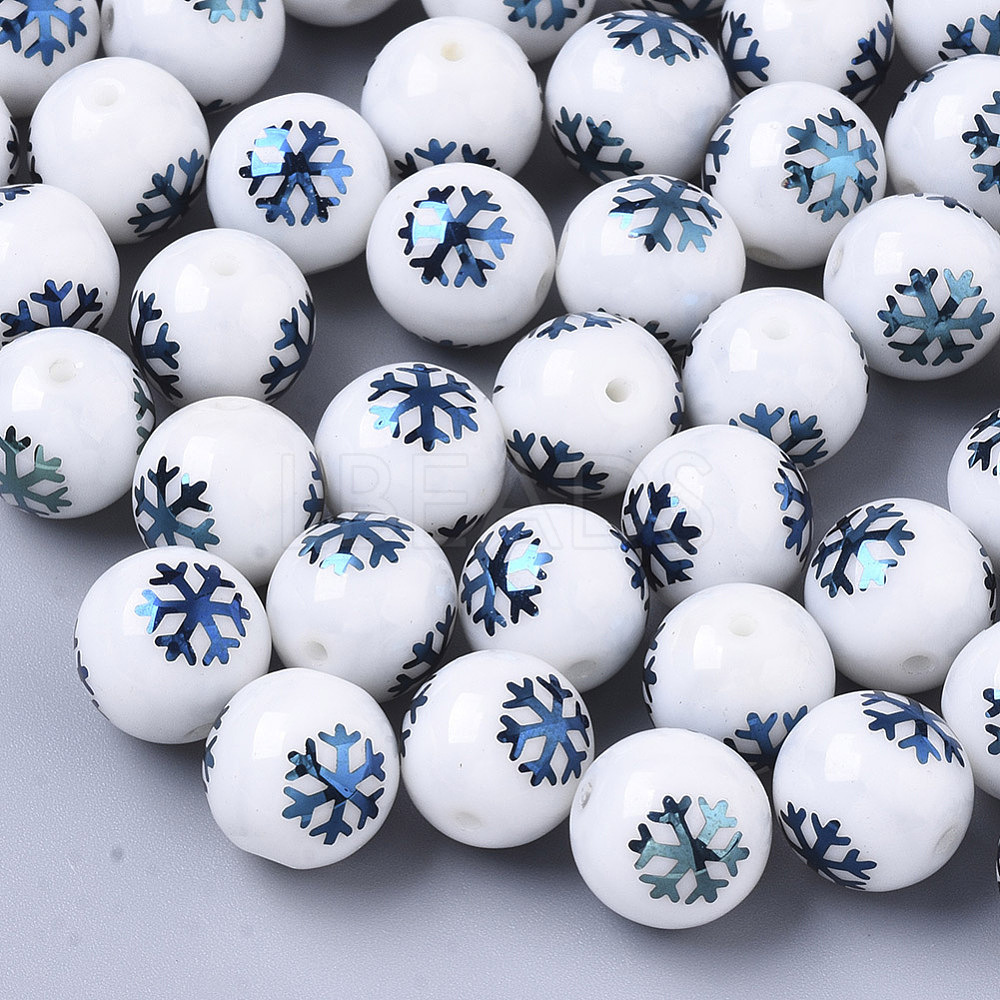 Christmas Opaque Glass Beads - Lbeads.com