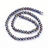 Glass Beads Strands X-GR4mm27Y-AB-3