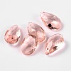 Faceted Teardrop Glass Pendants GLAA-O008-B07-1