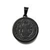 Ion Plating(IP) 304 Stainless Steel Pendants STAS-A053-24A-B-1