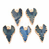 Natural Agate Pendants G-N326-122A-1