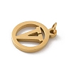 304 Stainless Steel Charms
with Jump Ring STAS-R001-02G-V-2