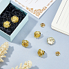 6Pcs Rose Flower Alloy Lapel Pin Backs for Backpack Clothes JEWB-FH0002-97G-4
