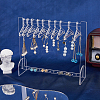 SUPERFINDINGS Transparent Acrylic Earring Hanging Display Stands EDIS-FH0001-04-5