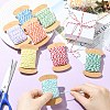 8 Rolls 8 Colors 10M Two Tone Cotton Cords OCOR-CJ0004-14-4
