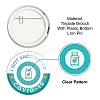 Tinplate Brooch JEWB-WH0012-011-3