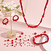 7 Strands 7 Styles  Opaque Solid Color Glass Beads Strands EGLA-GO0001-02A-4