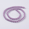 Eco-Friendly Dyed Glass Pearl Round Beads Strands HY-A002-6mm-RB056-2