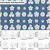 120Pcs 6 Style Flower ABS Plastic Imitation Pearl Bead Caps OACR-NB0001-41-2