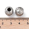 304 Stainless Steel Rhinestone European Beads STAS-A092-10J-P-3