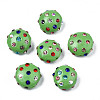 Polymer Clay Rhinestone Beads RB-S056-27J-1