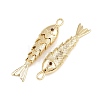 Brass Micro Pave Cubic Zirconia Pendants KK-A269-01C-G-2
