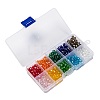 10 Colors Electroplate Glass Beads EGLA-X0006-01B-6mm-3