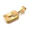 304 Stainless Steel Pendants STAS-S161-01Y-G-2