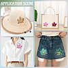9Pcs Leaf Computerized Embroidery Cloth Iron on/Sew on Patches PATC-WH20006-007-5