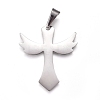 Tarnish Resistant 304 Stainless Steel Pendants STAS-I135-02P-1