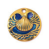 304 Stainless Steel Enamel Pendants STAS-OY017-18G-1