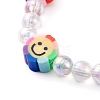 Handmade Polymer Clay Beads Stretch Bracelets for Kids BJEW-JB06325-04-4