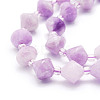 Natural Lilac Jade Beads Strands G-E569-C11-3