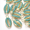 Alloy Enamel Pendants PALLOY-T065-27-M-2