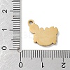 Ion Plating(IP) 304 Stainless Steel Enamel Charms STAS-P339-18G-01-3
