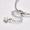 Tarnish Resistant 304 Stainless Steel Bracelet Making STAS-L248-006P-B-4