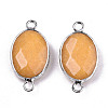 Natural White Jade Links/Connectors G-T131-102-26-2