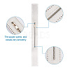 2Pcs 2 Colors Nylon Zipper with Brass Finding DIY-GN0001-01-4