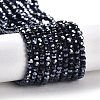 Electroplate Opaque Glass Beads Strands LS-EGLA-A035-P3mm-A18-1
