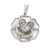 304 Stainless Steel Pendants STAS-Q349-01F-P-1